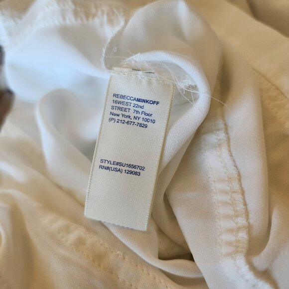 Rebecca Minkoff Long Sleeve Embroidered Top - Ivory - XS - Picture 8 of 8